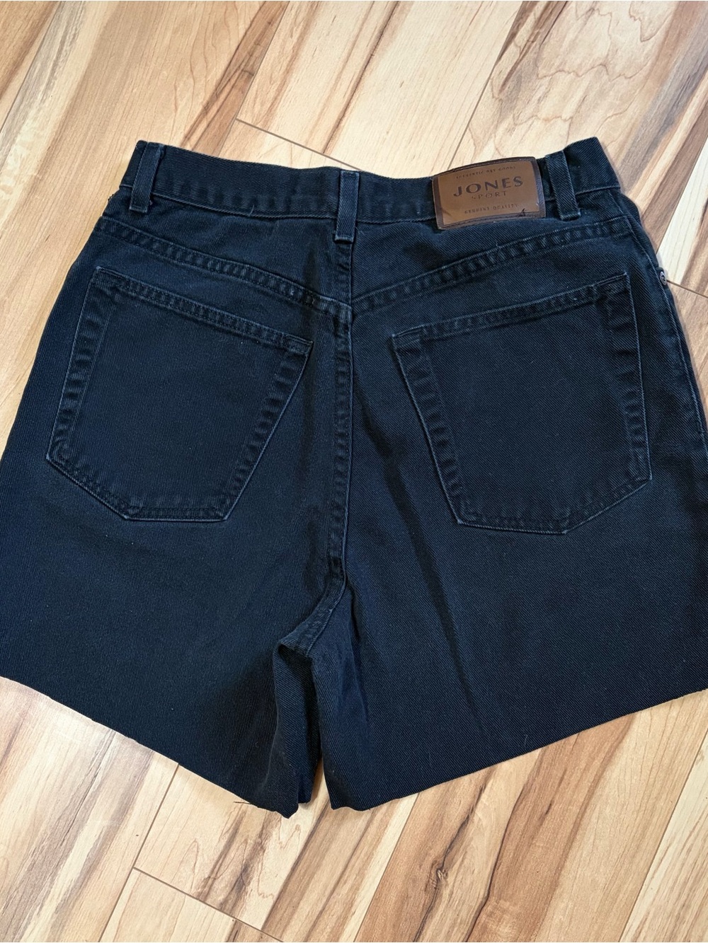 Jones New York Black High-Waist Women's Denim Shorts
